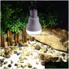 Solar Garden Lights Portable Led Bb Light 15W 130Lm Energy Lamp Charged Usef Cam Home Outdoor Lighting Drop Delivery Lights Re Dhcny