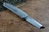 TWOSUN Tanto Satin D2 Steel Blade Fast Open Pocket Hunting Outdoor Knives TC4 Titanium Handle TS295