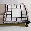 US Warehouse Sublimation Panels filt Polyester Termiska ￶verf￶ringsfiltar med bokstav och hj￤rta Anpassa g￥va varm soffa omslag