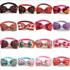 Dog Apparel 50pic/set 16 color pet Valentine's Day bow tie heart pattern cat dog collar accessory colors randomly sent 2023