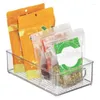 Storage Bottles AT69 -Plastic Kitchen Pantry Cabinet Refrigerator Food Organizer Bin Basket With Handles-Organizer For Fruit