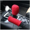 Universal 38CM 1/3 Pcs Ice Silk Steering Wheel Cover Wear-resistant Anti-slip Car Accessories Gear Handbrake Cover Interior