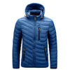 Men's Down Parkas Ultralight Men's Down Brand Clothes Casual Hooded Coats Autumn Black Blue Winter Jackets Parkas Windbreakers Oversize 6XL 221202