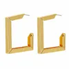 Retro Minimalist Square Earrings Irregular Hoop Earrings Exaggerated Cool Girl Fashion Earring for Women Accessories