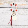 Wholesale New Christmas Tree Silicone Beaded Bracelet South Korea Velvet Tassel Key Chain Women's Multicolor Option