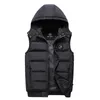 Men's Vests Men's Winter Cotton Clothing Fashion Urban Hooded Cardigan Standup Collar Men's Casual Jacket Youth Classic Soft Warm Vest 221202