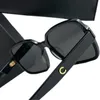 Gafas de sol polarizadas de diseño de lujo para mujer UV400 Square bigrim tablón fullrim letras doradas pierna decorada 56-17-140 para gafas graduadas estuche completo