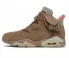 LOWs Retro Top 6 6s Männer Frauen Basketballschuhe Travis British Khaki Carmine Black Infrarot Gatorade Green Herren Turnschuhe Chameleon Flight