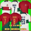 2022 Portugal Jersey Voetbalshirts Korte Mouw Thuis en Uit 7th C Ronaldo Jersey 11th Football uniform BERNARDO B.FERANDES