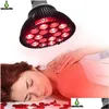 LED -glödlampor Red Light BB -terapi 54W 18LED infraröd lampa 660Nm 850Nm nära kombination för hudmärta Relief Drop Delivery Lights Lighting BBS DH0BV