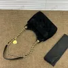 CC Brand Shoulder Bags 22k Vintage Suede Black Hippy Hobo Bags Frosted Leather Coins Quilted Metal Chain Shoulder Crossbody Multi Pochette Handbags French Desig