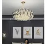 New Design Villa Living Room Crystal Chandeliers High Ceiling Large Chandelier Light Luxury Hotel Lobby Lamp Staircase Long Chandelier