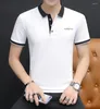 Herren Polos Zng 2022 Sommerkleidung Männer Polo Shirt Business Casual Solid Male Cotton Short