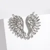 2022 NEW Angel Wings Full Rhinestone Pendant رائعة مبالغ فيها بأقراط كبيرة لامعة من المجوهرات النسائية الأزياء