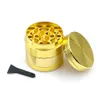 Herb Smoking Grinder With 4 Layers 40mm Mini Zinc Alloy Mill Handle Herb Tobacco Grinders Flat Pattern Tools