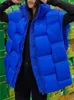 Damesvesten EotvoTee Vest Jacket Warm vest mouwloze vrouwen groen losse witte mode stand kraagloos jasje Vest vrouw 221202