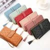 Luxe design tas winkel groothandel en winkels lange portemonnee dames nieuwe 2023 Japan Zuid -Korea grote capaciteit mobiele telefoon gespelde taille cross body casual handtas