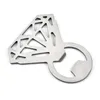 Metal Diamond Ring Wine Beer Bottle Openers For Wedding Favors Home Kitchen Bar Tools