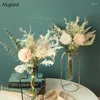 Fleurs décoratives 38CM INS fleur artificielle pissenlit Eucalyptus Bouquet hybride mariage décoration de la maison plante verte fausse