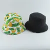 Bérets Panama seau chapeau hommes femmes été casquette de pêche banane raisin fraise imprimer Protection solaire Hip Hop Gorros pêcheur