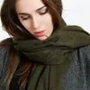 Scarves Oversized Basic Argyle Scarfs Winter Solid Color Scarf Imitation Cashmere Wool Shawl