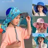 Şapkalar D0LF Yürümeye Başlayan Kızlar Flep Sevimli Güneş Karikatür Baskı Koruma Şapka Kapağı Çoklu Desen Renk At kuyruğu Mevcut