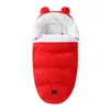 Inverno recém-nascido ao ar livre saco de dormir multicolorido espessamento quente carrinho infantil designer sleepsack 0-3years bebê à prova de vento colcha à prova de vento 14 cores