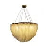 Nowoczesny kryształowy żyrandol do jadalni luksusowe kolorowe lampy hangingowe prostokątne wyposażenie oświetlenia wyspy LED LED