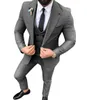 Costumes pour hommes Blazers Hommes 3 Pièces Slim Fit Casual Groomsmen Army Green Champagne Revers Business Tuxedos for Formal WeddingBlazerPantsVest 221201