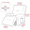 Pokrywa krzesła 1 siedzisko rozkładana sofa do salonu elastyczna ochrona leniwy chłopiec relaks fotela 221202