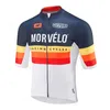 Гоночные наборы 2022 Morvelo Summer Cycling Jersey Men Men Bike Короткие рукава велосипедная одежда