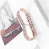 Chain Fashion Jewelry Double Row Stretch Bracelet Rhinstone Bracelets Drop Delivery Dhj5Z