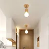 Lampa ścienna nordycka drewniana sztuka sufit światło 360 rotacja do salonu odzież sklep halał balkon żyrandol lampy domowe uchwyt