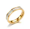 20 -stylowy projektant mody Pierścienie 18K Gold Stated ze stali nierdzewnej G Pierścień na palcach luksusowe kobiety biżuterii ślubnej