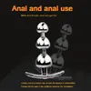 Anal Toys Prostate Stimulation Anus Dilator for Men and Women Metal Outdoor wear Butt Plugs Three Beads Vaginal Massage Erotic Products