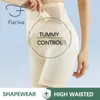 Women's Shapers Flarixa Plus Size Waist Trainer Body Shaper Tummy Control Shorts High Flat Belly Panties Butt Lifter Pants Boxer 221201