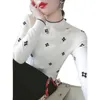 Maglioni femminili delicati maglione ricamato da donna autunno e inverno slim hogshirt Han Versione di maniche lunghe