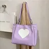 Avondtassen verkopen kawaii schoudertas vrouwen Japans schattig hart lolita tote dames handtassen 2022 grote shopper met ritssluiting