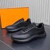 Berömda varumärke män fairplay sneaker skor teknisk duk kalvskinn läder sportsko duk-täckt enda komfort commerad walking eu38-46 med