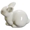 Figuras decorativas cerámica lindo escritorio blanco para escritorio animal decoración de muñecas de muñecas de departamento para niños escritorio