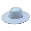 Berets Women's Cap Hats Spring Autumn 2022 Fashion Bowler Hat Felt Chapel Beach Men's Panama Elegant Wedding Picture Gentleman