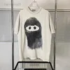 Erkek T-Shirt Maske Baskı Gevşek Kısa Kollu T Gömlek Erkekler Kadınlar En Kaliteli Vintage T-Shirt Tee L221202 Tops