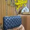 Clássico Cartão de Moda Holde Bolsa de Ombro Designer Mulheres Correntes Bolsa Genuína Couro Mensageiro Carteiras Crossbody Bolsa S Designers Bolsas