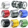 Aluminium Alloy Smoking Accessories Metal Grinder 4 Piece Diameter 63mm Multi Colors Handle Herb Grinders 7 Colors GR173