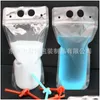 Water Bottles 100Pcs Clear Drink Pouches Bags Water Bottles Frosted Zipper Standup Plastic Drinking Bag With St Holder Reclosable He Dhnyx