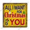 God jul metallm￥lning affisch caf￩ hem bar pub v￤ggdekor tenn skylt metallskyltar dekorativ platta plack man grotta 30cmx30 cm woo