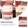 Stoelhoezen Kerstmis Decor Holiday Supplies Multifunctionele compact maat Foldable Design Festival Fittingen Leuke voortreffelijke uiterlijk