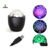 Efekty LED LED USB Disco Ball Light Lampa RGB Mini Stage DJ Aktywowana magia na przyjęcie domowe KTV Drop Reliude Lights L Dhrj1