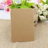 100 st/Lot Kraft Paper Jewely Display Cards Rektangel Necklace Earrings Set Cards Papers 6.8x9.7 Cm Armband Packaging Card BH8066 TYJ