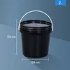 Baldes 1pcs 2l alimento de plástico balde com tampa e alça de armazenamento à prova de vazamento Contêiner para óleo líquido mel bpa grátis 221202